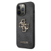 Guess PU 4G Metal Logo Case iPhone 13 Pro Max šedý