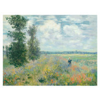 Obrazová reprodukce Poppy Fields near Argenteuil, Claude Monet, 40 × 30 cm