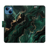 iSaprio Flip pouzdro Emerald 02 pro iPhone 13