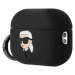 Silikové pouzdro Karl Lagerfeld 3D Logo NFT Karl pro Airpods Pro2, black