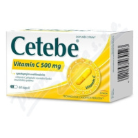 Cetebe Vitamín C 500mg cps.60