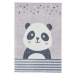 Světle šedý dětský koberec 120x170 cm Vida Kids Panda – Think Rugs