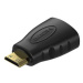 AlzaPower Mini HDMI-C (M) to HDMI (F) 10.2Gbps FullHD černý