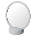 Světle šedé stolní kosmetické zrcadlo Blomus, výška 18,5 cm
