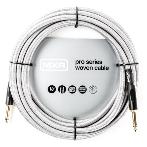 Dunlop MXR Woven Cable Silver 18ft