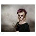 Fotografie Portrait of woman with sugar skull makeup, Westend61, 40 × 33 cm