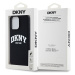 Zadní kryt DKNY Liquid Silicone Arch Logo MagSafe pro Apple 12/12 Pro, černá