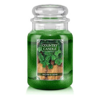 Country Candle Svíčka ve skleněné dóze, Balzám a cedr, 680 g