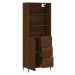 vidaXL Skříň highboard hnědý dub 69,5 x 34 x 180 cm kompozitní dřevo