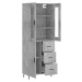 vidaXL Skříň highboard betonově šedá 69,5x34x180 cm kompozitní dřevo