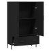 vidaXL Skříň highboard černá 69,5 x 31 x 115 cm kompozitní dřevo