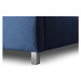Čalouněná postel Lyra 180x200, modrá, bez matrace