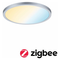 PAULMANN Smart Home Zigbee LED vestavné svítidlo Areo VariFit IP44 kruhové 230mm 16W matný chrom