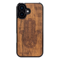 Dřevěné Pouzdro Bewood pro iPhone 16 Hamsa Imbuia