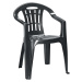 Tmavě šedá plastová zahradní židle Mallorca – Keter