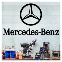 Dřevěná 3D samolepka - Mercedes-Benz