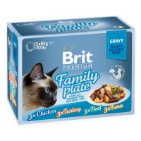 BRIT cat kapsa FAMILY plate GRAVY - 12x85g