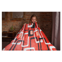 Top textil Mikroflanelová deka Kostka 150x200 cm červená