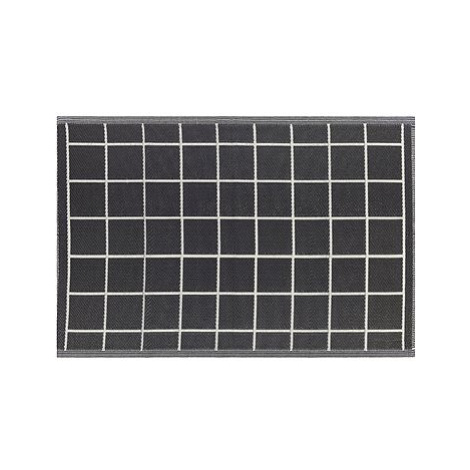 Venkovní koberec 120 x 180 cm černobílý RAMPUR, 199654 BELIANI