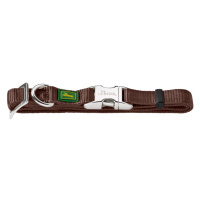 HUNTER obojek Vario Basic Alu-Strong, hnědý - Velikost XL: obvod krku 45 - 65 cm, šířka 25 mm
