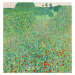 Obrazová reprodukce Blossoming poppies, Gustav Klimt, 40 × 40 cm