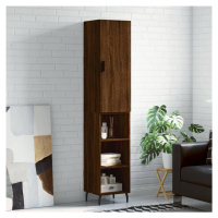 vidaXL Skříň highboard hnědý dub 34,5 x 34 x 180 cm kompozitní dřevo