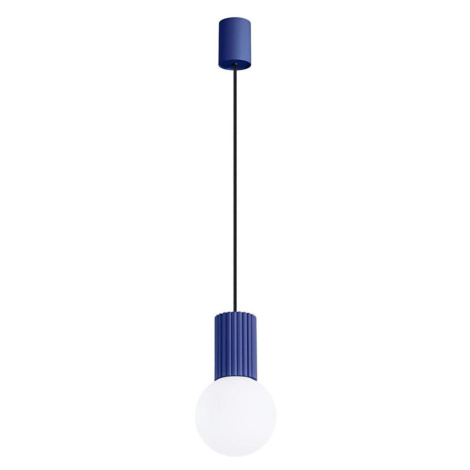 SL.1739 - Lustr na lanku HALO 1xG9/8W/230V pr. 12 cm modrá SL.1739