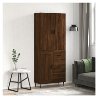 vidaXL Skříň highboard hnědý dub 69,5 x 34 x 180 cm kompozitní dřevo