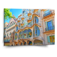 Sablio Obraz Barcelona Gaudi Casa Batllo 2 - 150x110 cm