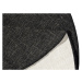 NORTHRUGS - Hanse Home koberce Kusový koberec Twin-Wendeteppiche 103096 schwarz creme kruh – na 