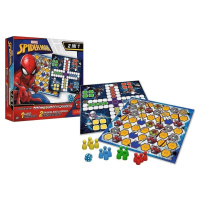 Hra 2v1 - Člověče, nezlob se! + Hadi a žebříky - Spiderman