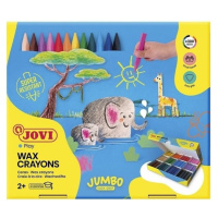 Jovi Jumbo Easy Grip Case Triangular Wax Crayons Voskovky 300 Colours