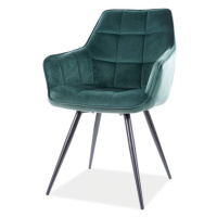 Jídelní židle LALAO zelená/černá