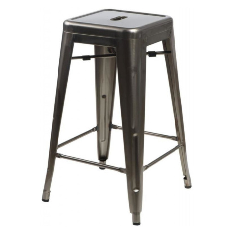 ArtD Barová židle PARIS 66 cm inspirovaná Tolix | metalická