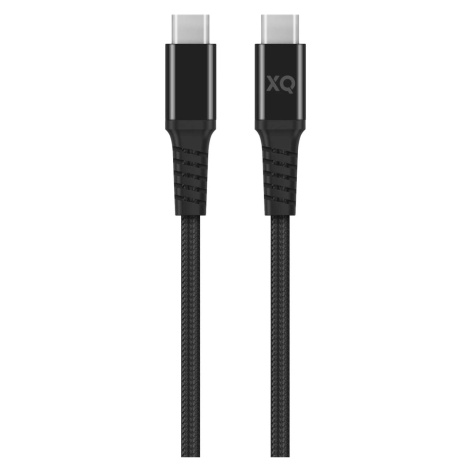 Kabel XQISIT NP Cotton braided USB-C to USB-C 3.1 200cm black (50840)