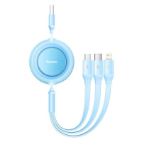 Kabel Baseus Bright Mirror 2, USB 3-in-1 cable for micro USB / USB-C / Lightning 3.5A 1.1m (Sky 