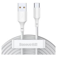 Kabel Baseus Simple Wisdom Data Cable Kit USB to Type-C 5A 1.5m White (6953156230309)