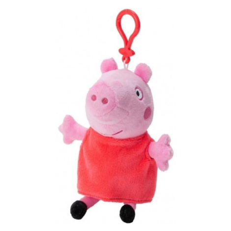 Plyšové Prasátko Peppa s klipem 16 cm