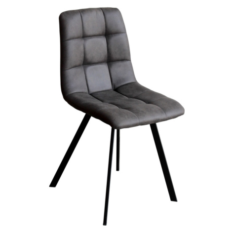 Jídelní židle KALINA, šedé mikrovlákno Idea