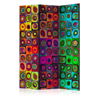 Paraván Colorful Abstract Art Dekorhome 225x172 cm (5-dílný)