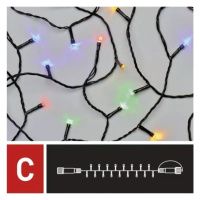 Osvětlení vánoční - nadstavitelný řetěz 10 m-100 LED multicolor+ 5 cm přívodní kabel Anděl Přero