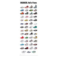 Plakát, Obraz - Sneakers - Hall of Fame, (53 x 158 cm)