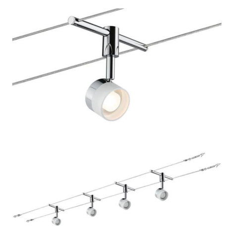 Paulmann 94080 - SADA 4xLED/4,8W Kompletní lankový systém STAGE 230V chrom 94080