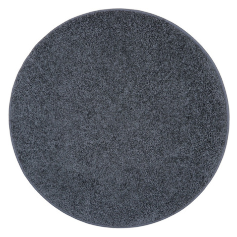 Vopi, Kusový koberec Color Shaggy šedý kruh, 300x300 (průměr) kruh, šedá, kancelář
