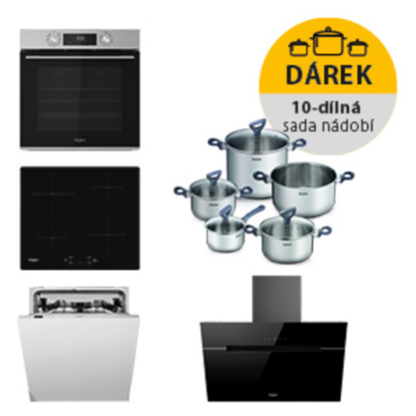 Akční set spotřebičů Whirlpool trouba OMK58CU1SX + indukční deska WSQ7360NE + komínový odsavač p