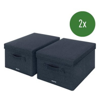 Leitz Fabric Textilní úložný box s víkem M 2 ks 20,3 × 28,5 × 38 cm