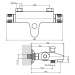 NOVASERVIS 2620/1,0 Vanová baterie termostatická bez příslušenství 150 mm (2620/1,0)