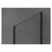 MEXEN/S Kioto Sprchová zástěna WALK-IN 130 x 75 x 30 cm, transparent, černá 800-130-075-221-70-0