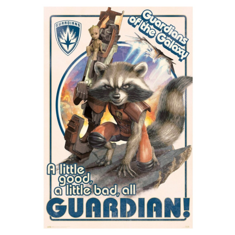 Plakát Guardians of the Galaxy - Rocket and Baby Groot (187) Europosters