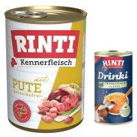 RINTI Kennerfleisch 6 x 400 g + Rinti Drinki 185 ml zdarma - Krůta